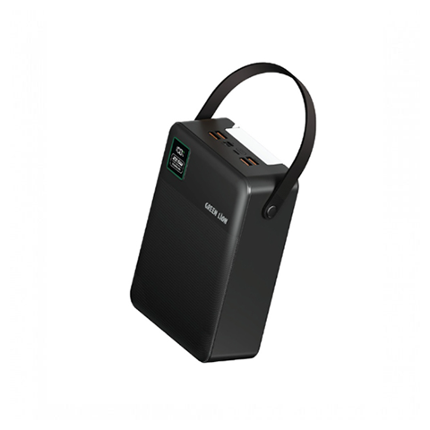 پاوربانک 80000 میلی آمپر و چراغ قوه گرین لاین مدل GREEN LION THUNDER 80 GL-PB80C GNTHU80KPB