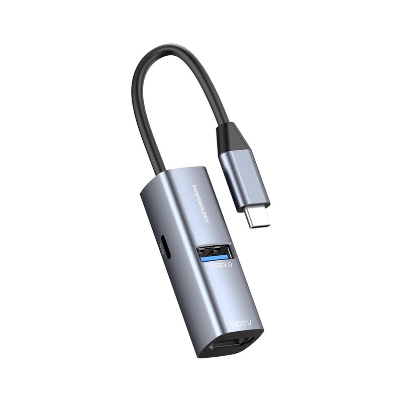 هاب تایپ سی پاورولوژی مدل POWEROLOGY ALUMINUM PWJT424