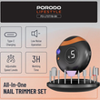 ست ناخن گیر و سوهان شارژی پرودو مدل PORODO NAIL TRIMMER SET PDLFST119