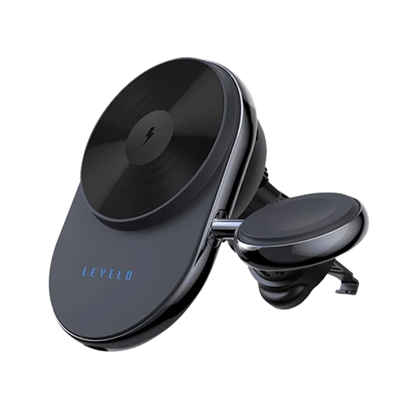 هولدر وایرلس دوکاره LEVELO مدل SIENA 2IN1 LVLS21WCBK 15W