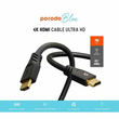 کابل دو سر HDMI 3M پرودو مدل PORODO 4K HDMI CABLE ULTRA HD PB-HD4K3M 