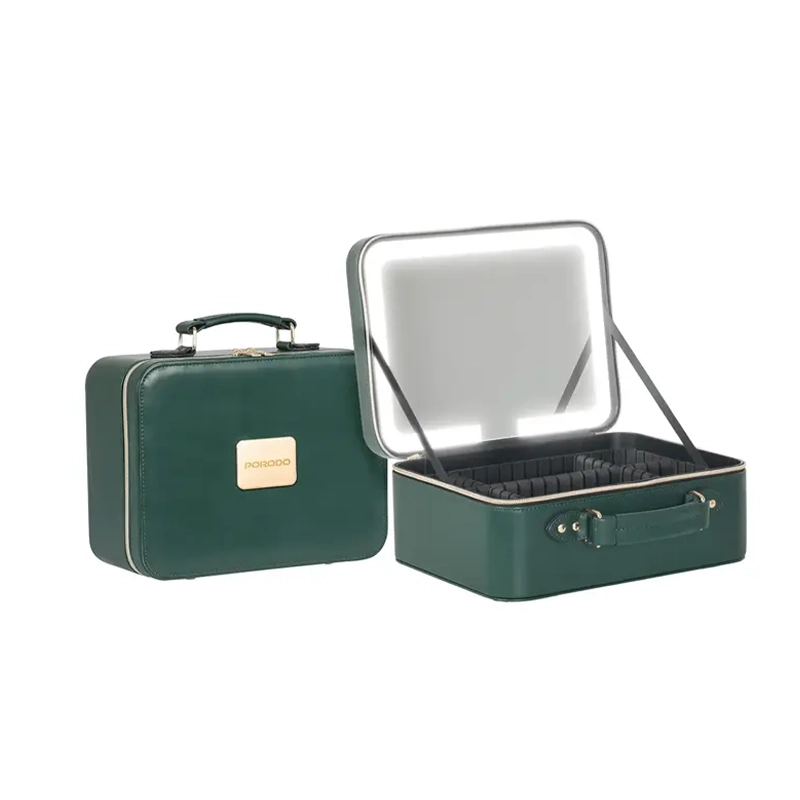 کیف لوازم آرایشی پرودو مدل PORODO LIFESTYLE MAKEUP BAG WITH PORTABLE MIRROR PDLFSTMB12GN