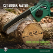 اره زنجیری شارژی گرین لاین مدل GREEN LION GES-8 BRUSHLESS CORDLESS CHAINSAW GNOCSWTLGN