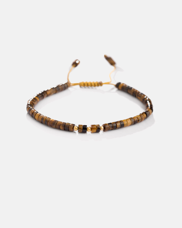 دستبند چشم ببر و گوی طلا