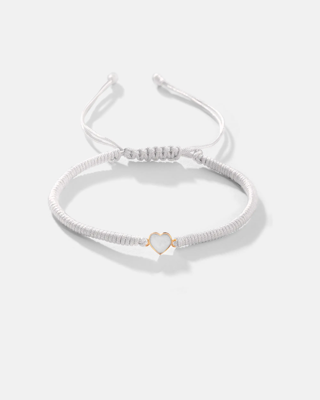 دستبند قلب صدفی