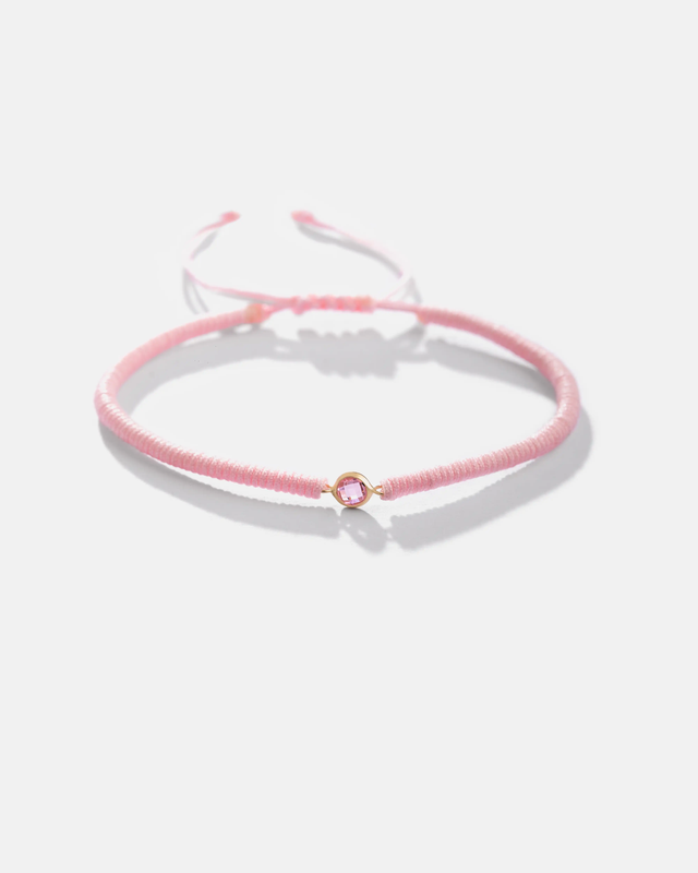 دستبند سنگ رزکوارتز