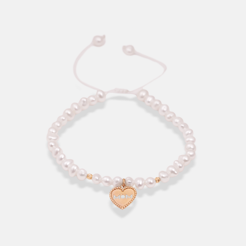 دستبند طلا قلب MoM