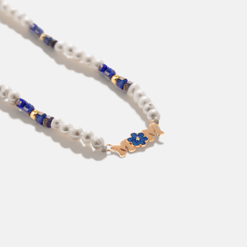 گردنبند طلا MOM گل 