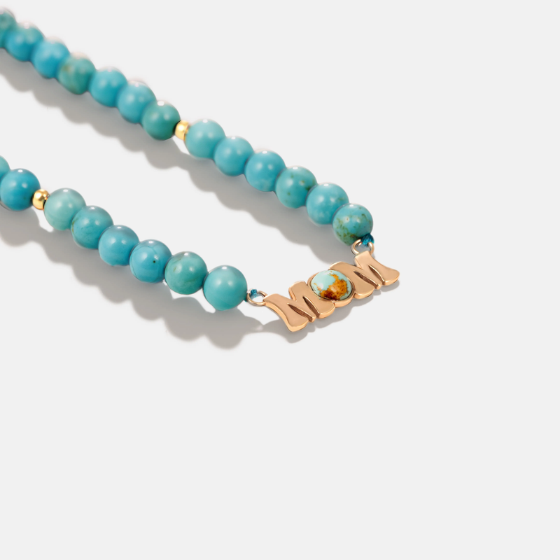 گردنبند MOM فیروزه