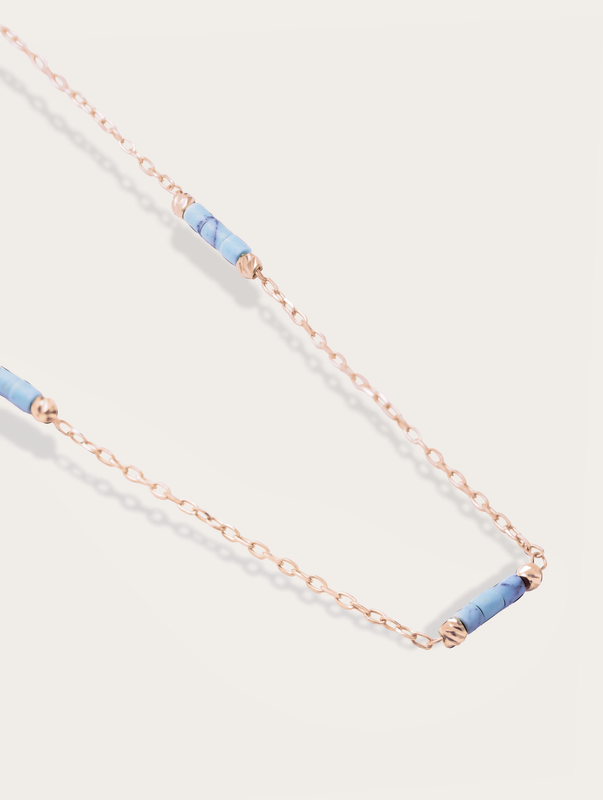 گردنبند فیروزه و زنجیر