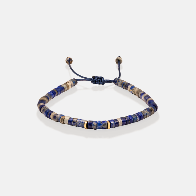 دستبند طلا لاجورد