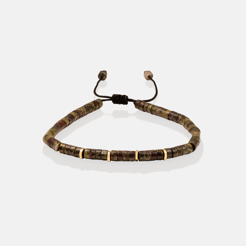 دستبند طلا سنگ خون اژدها