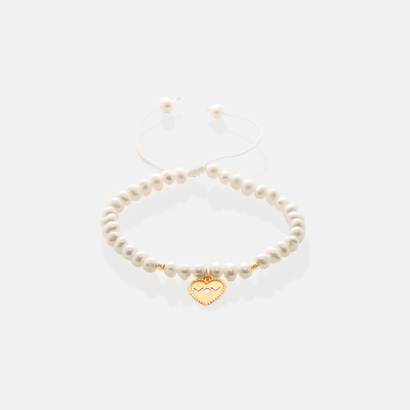 دستبند طلا قلب MoM