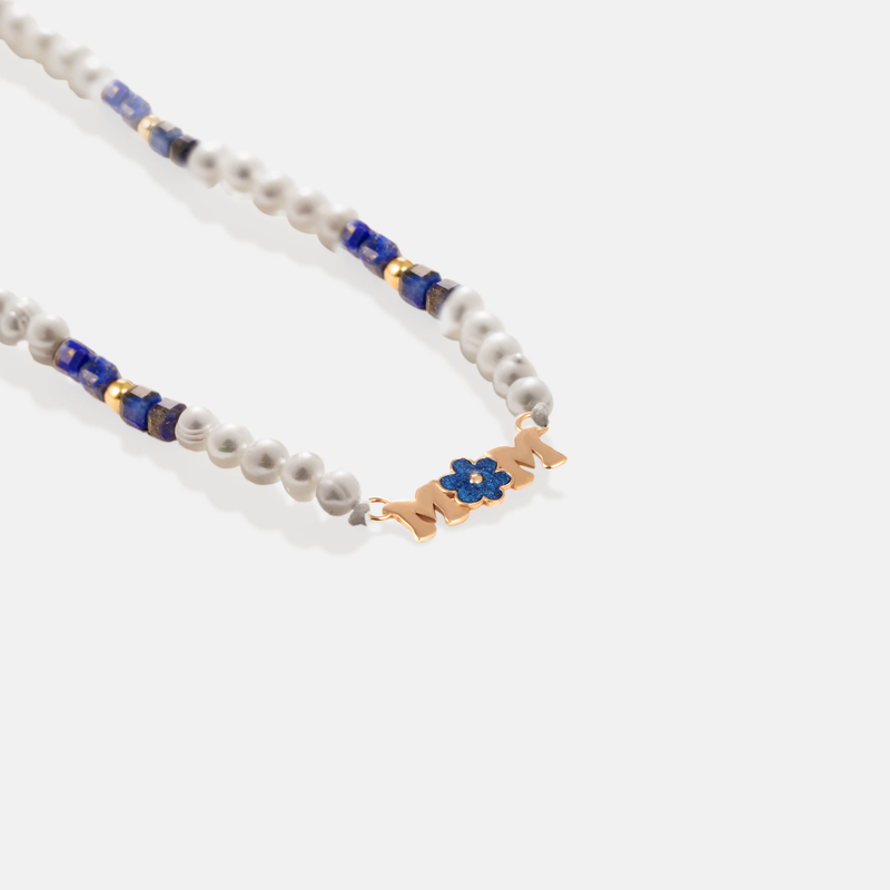 گردنبند طلا MOM گل 