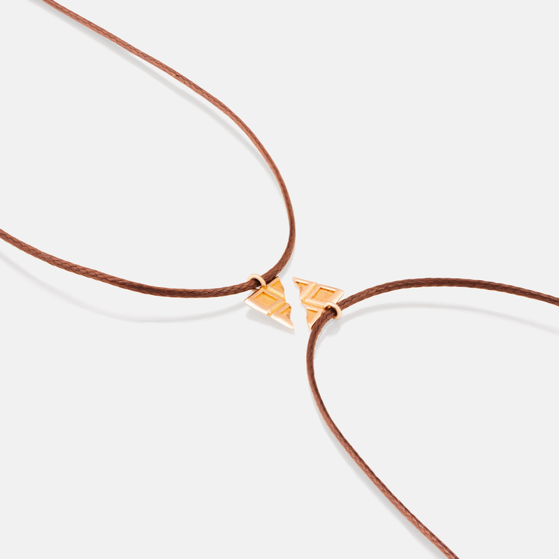 ست کاپل گردنبند طلا شکلات