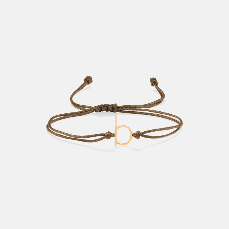 دستبند طلا حرف b