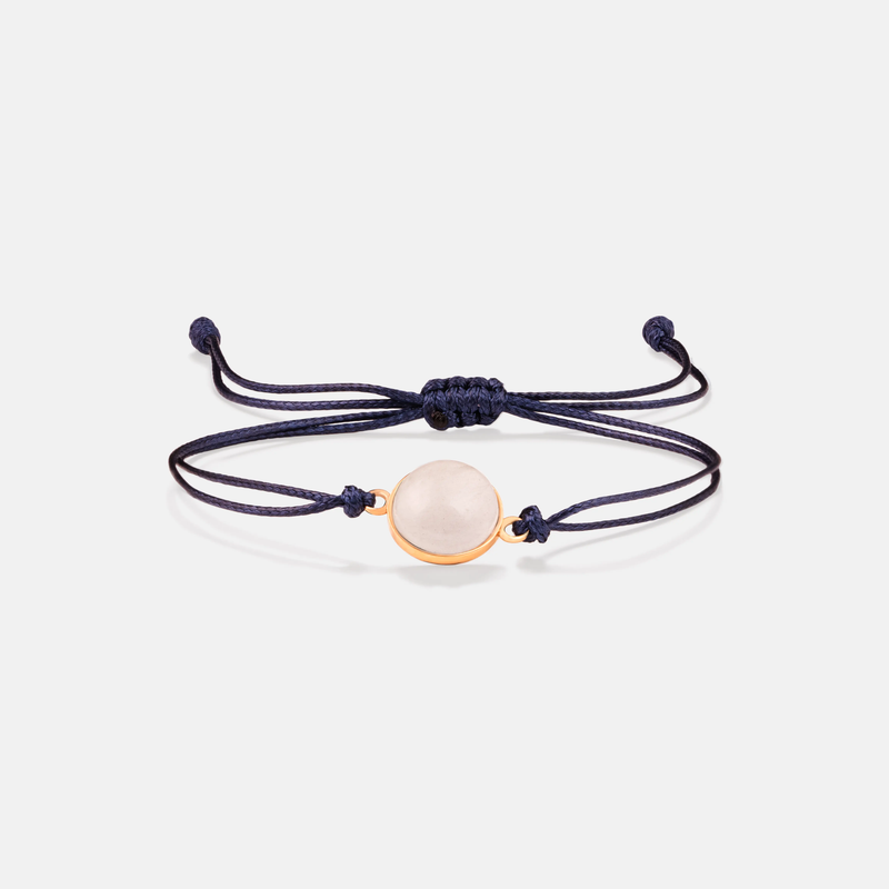 دستبند طلا آکوامارین