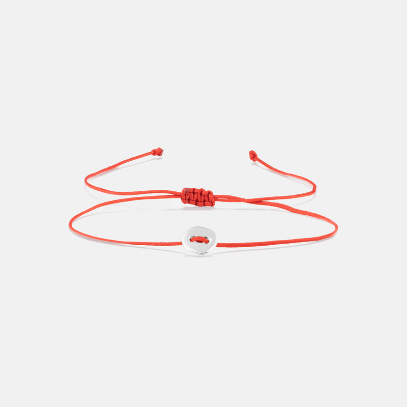 دستبند نقره دکمه