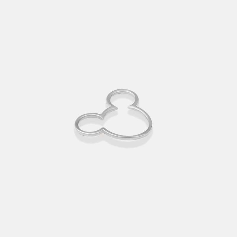 آویز نقره میکی‌موس مفتولی