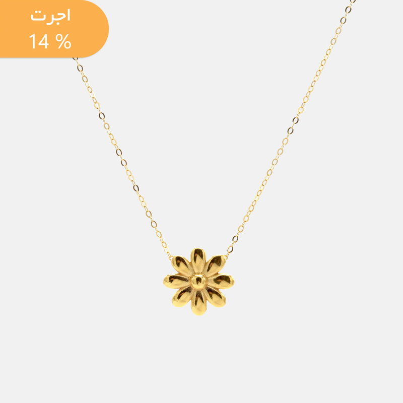 گردنبن طلا گلی