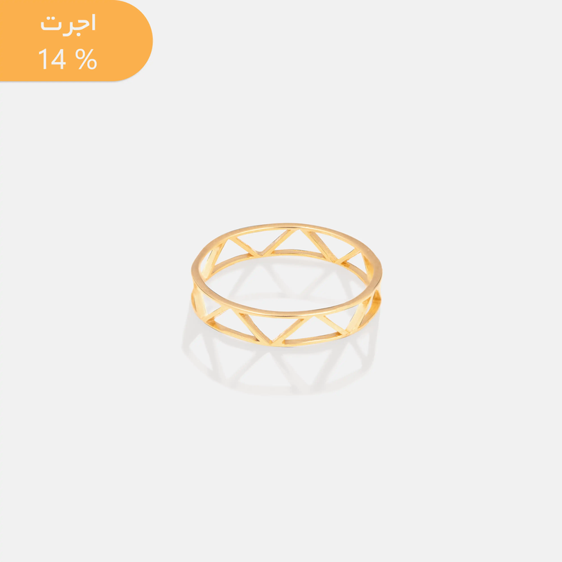 انگشتر طلا مثلثی
