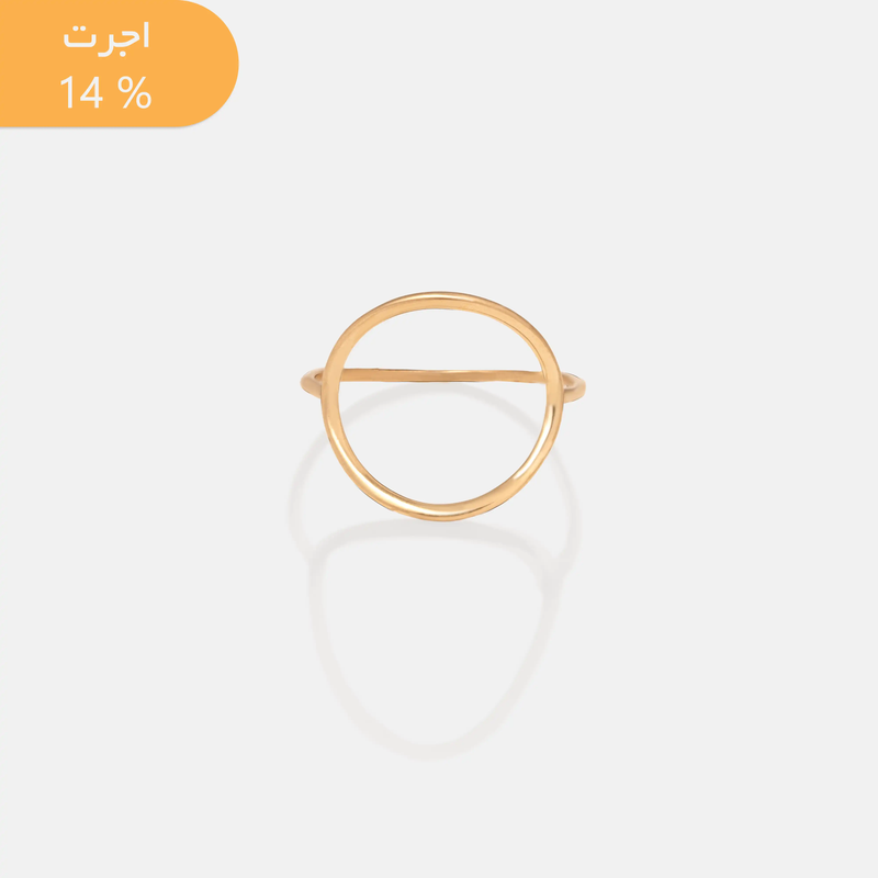 انگشتر طلا دایره بزرگ
