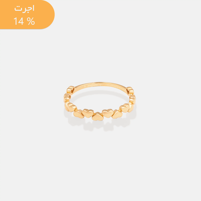 انگشتر طلا نقطه قلب