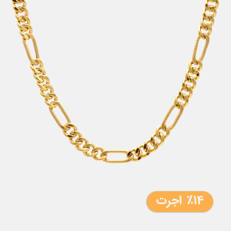 گردنبند طلا زنجیر فیگارو