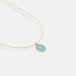 گردنبند طلا قاب حرف T