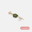 آویز طلا گل مرواریدی