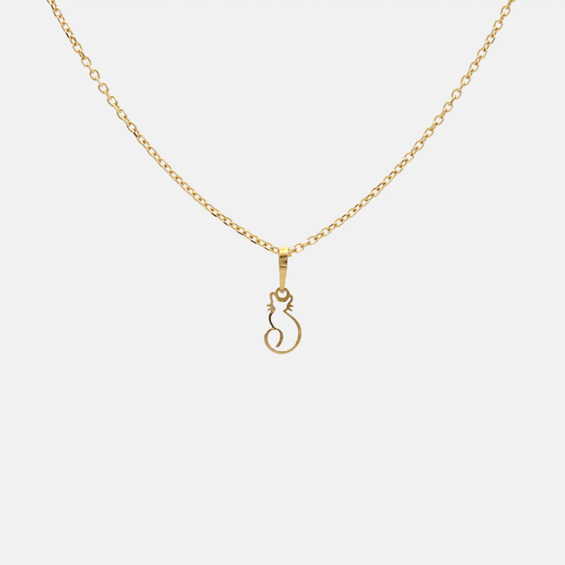 آویز طلا گربه