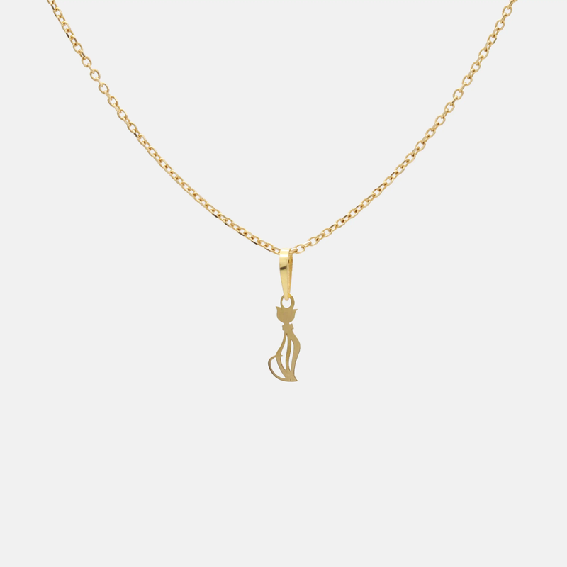 آویز طلا گربه 18 عیار