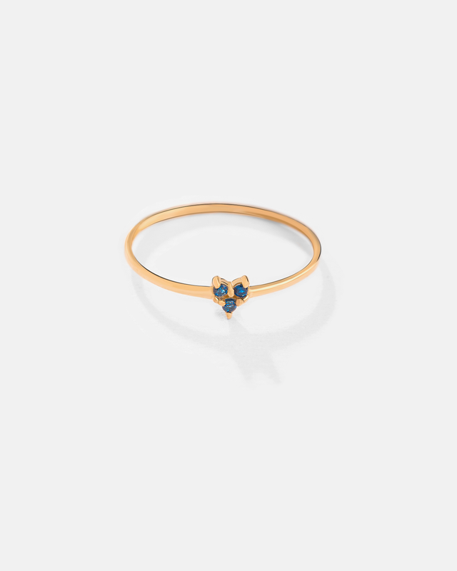 انگشتر نگین آبی