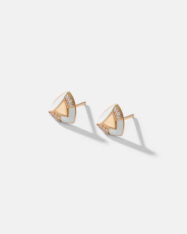 گوشواره قاب مینا مثلث