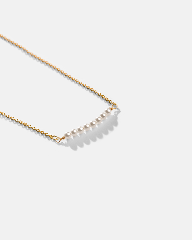 گردنبند مروارید زنجیری