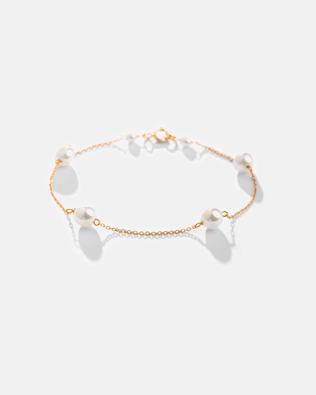 دستبند مروارید و زنجیر