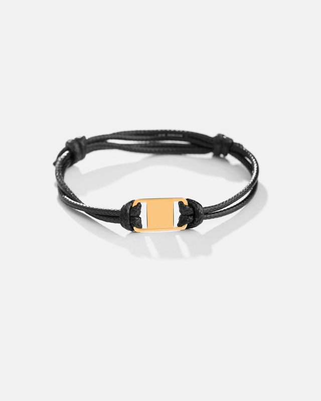 دستبند چرمی پلیت مستطیلی