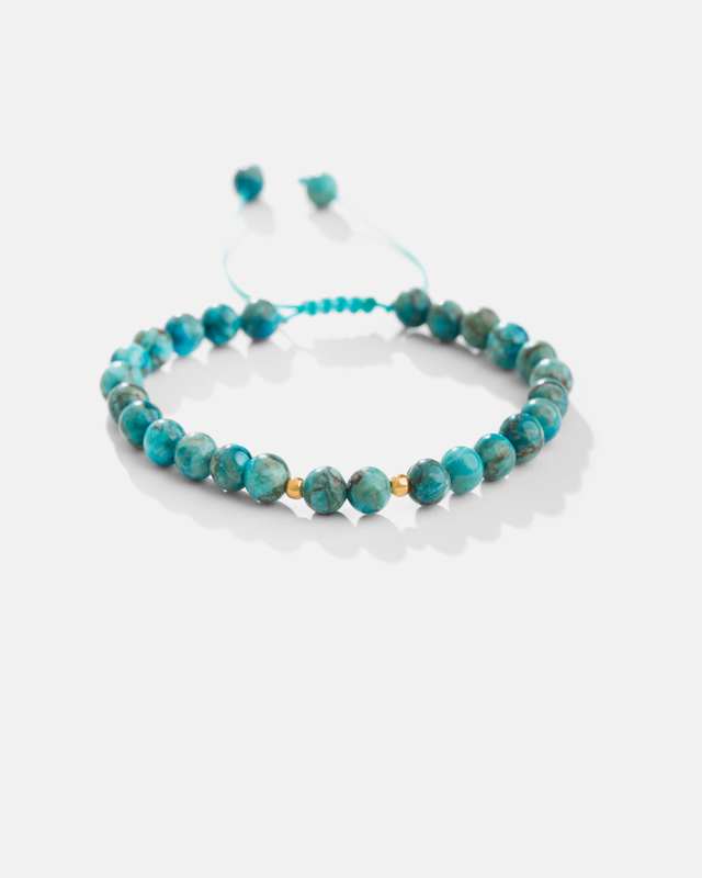 دستبند فیروزه و گوی طلا