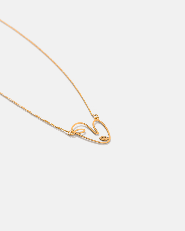 گردنبند صورت دفرمه