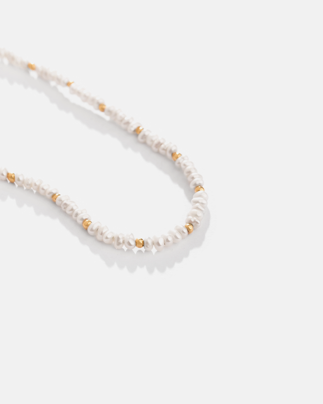 گردنبند گوی و مروارید طبیعی