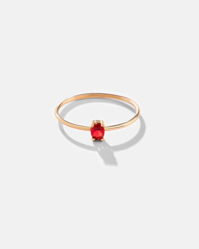 انگشتر گارنت اوال