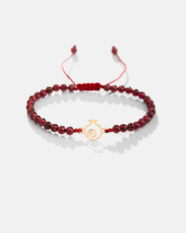 دستبند گارنت انار