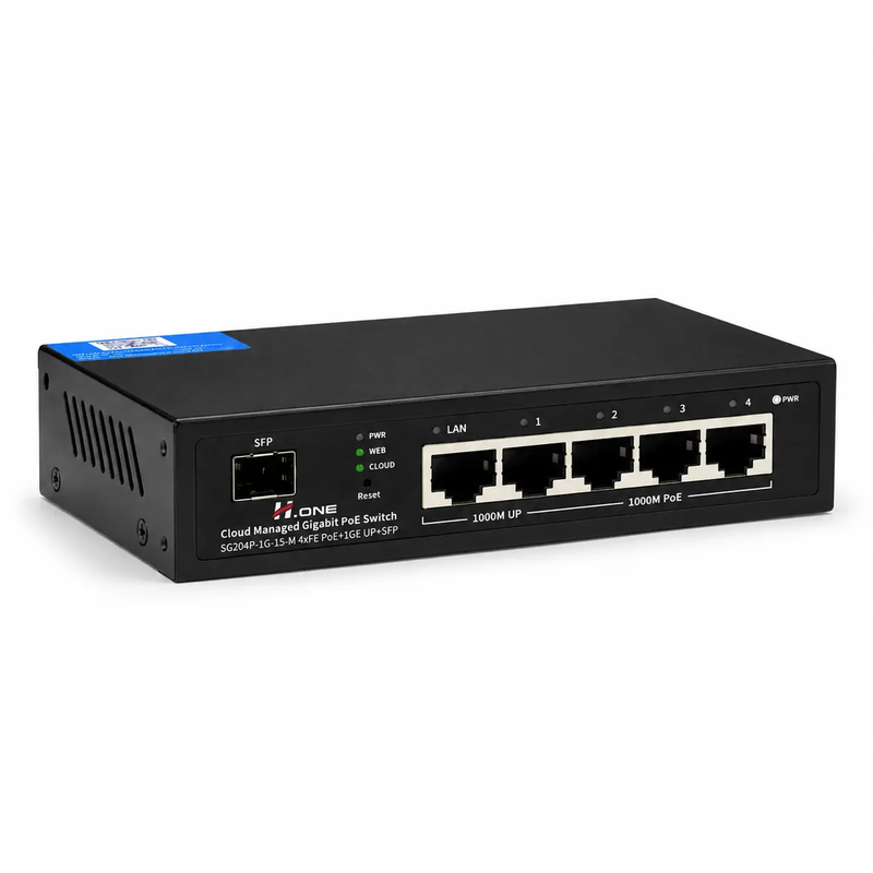 سوئیچ PoE وب اسمارت مدل SG204P-1G-1S-M