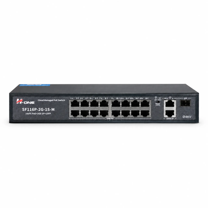 سوئیچ PoE وب اسمارت اچ وان مدل SF116P-2G-1S-M