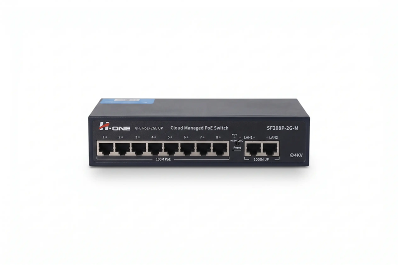 سوئیچ PoE وب اسمارت اچ وان مدل SF208P-2G-M