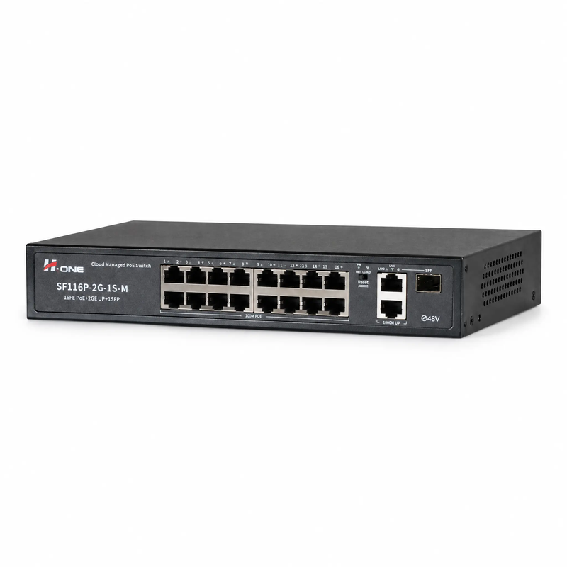 سوئیچ PoE وب اسمارت اچ وان مدل SF116P-2G-1S-M