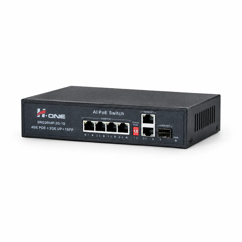 سوئیچ شبکه PoE اچ وان مدل SNG2004P-2G-1S