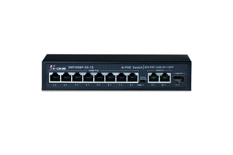 سوئیچ شبکه PoE مدل SNF2008P-2G-1S 