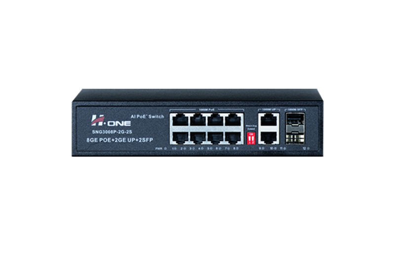 سوئیچ شبکه PoE مدل SNG3008P-2G-2S 
