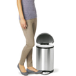 سطل زباله نیم گرد ۱۰ لیتری Simplehuman